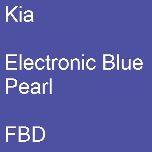 Kia, Electronic Blue Pearl, FBD.